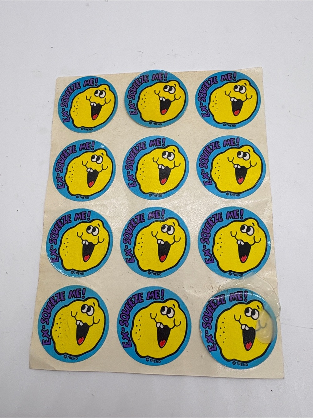 Trend Vintage Scratch N Sniff Lemon Ex-Squeeze Me Sticker sheet